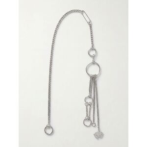 NEW VALENTINO statement charms keychain in silver